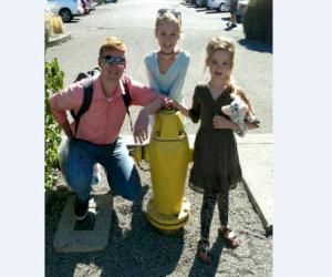 (Pictured L-R: Chris, Molly and Ruby Prendergast)