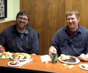 (Pictured from L-R: Clow Valve Team Members B.J. Bowie and Nick Lynch)