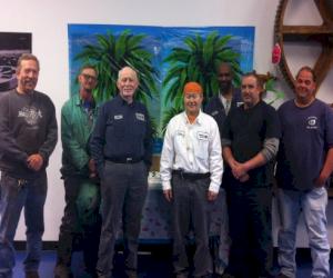 (Pictured L-R: Mold Shop team members Glenn Gucwa, Bud Lamberg, Don Nagle, Chris Cheah, Paul Fisher, Jeff Weaver and Henry Stetler)