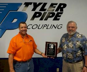 (Pictured from L-4: Tyler Coupling Plant Manager Bill Hoffman and Harry Ledgerwood)