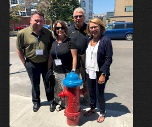 (Pictured L-R: Chris Rummel (McWane Ductile), Randy Malloy (Clow Valve), Karie Magliocca (Kennedy Valve) and Teri Lavette (McWane Corporate Legal Department)