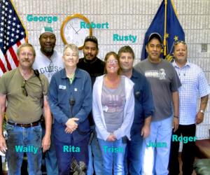 (Pictured: Walter Tochman, George Williams, Rita Scott, Robert Guteirrez,Trish Timm and Rusty Stoeckinger)