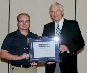 (Pictured from L-R:  Chad Monson and Lt. Governor Greg Bell)