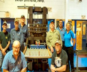 (Pictured back from L-R: Ron Bowers, Bill Kays, Ron Cron, Randy Witherspoon, Bill Hoffman and Alicia Hardacre; front row L-R: Jim Sartin and Mike Gillette)