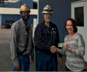 (Pictured from L-R: Charles Ridgeway, Don Teer and Jennie Shephard)