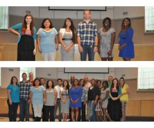 (Pictured from L-R: Brenna Wright, daughter of James Wright; Saria Avila, daughter of Raul Avila-Fernandez; Crystal Lopez, daughter of Jeremias Lopez; Rile Burrus, son of Rod Burrus; Ra’Jalay Buckner, daughter of Greg Buckner; and Jada Harper, granddaught