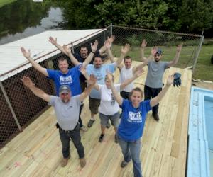 Volunteers Pictured from L-R: Keith Parris, Sara Tongsuvone, Steve Johnson, Amanda Davis, Jimmy Dowdey, Patrick Suddeth, David Bannister and Colby Parris. Not pictured: Kathy Knight & Mark Vess.